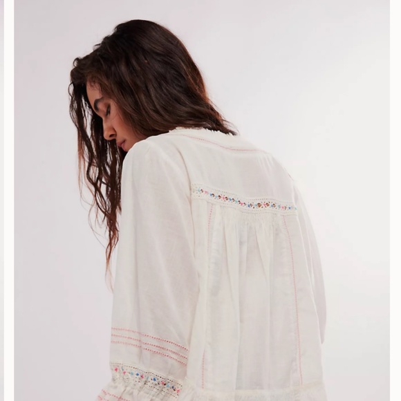 Free People Ready For You Blouse size Small - Picture 3 of 6